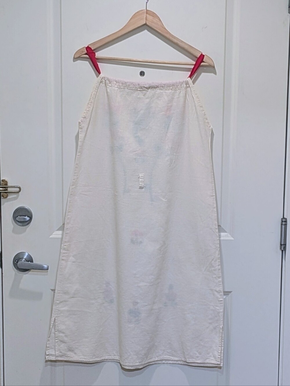 GUC 70s L Vintage Hand Embroidered Mexican Cotton Sun Dress - Picture 8 of 8